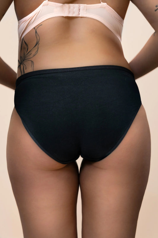 black panties low-rise OvanieLingerie